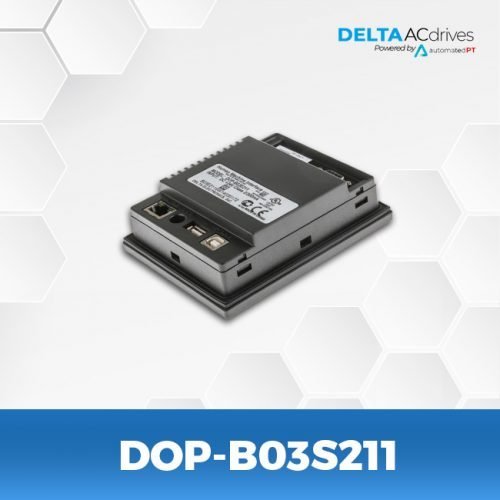 DOP-B03S211-DOP-B-Series-HMI-Touchscreen-Delta-AC-Drive-Side