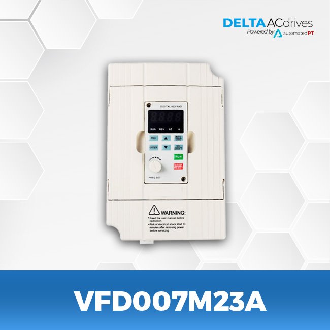 Delta Inverter VFD007M23A AC Variable Frequency Drive VFD-M 1HP 3 Phase 230V 