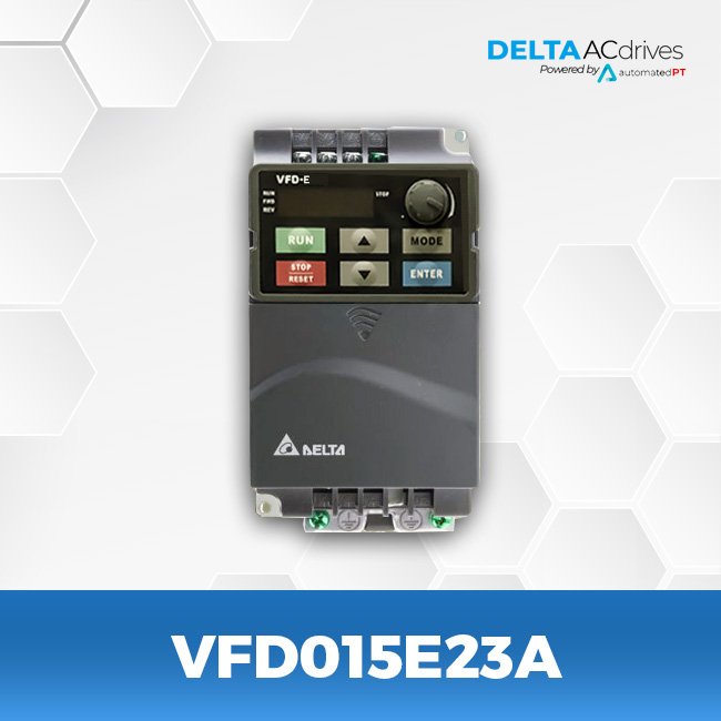 Delta Electronics VFD015E21A AC Motor Drive Inverter 1 Ph 230V POWERFOIL X VFD-E 